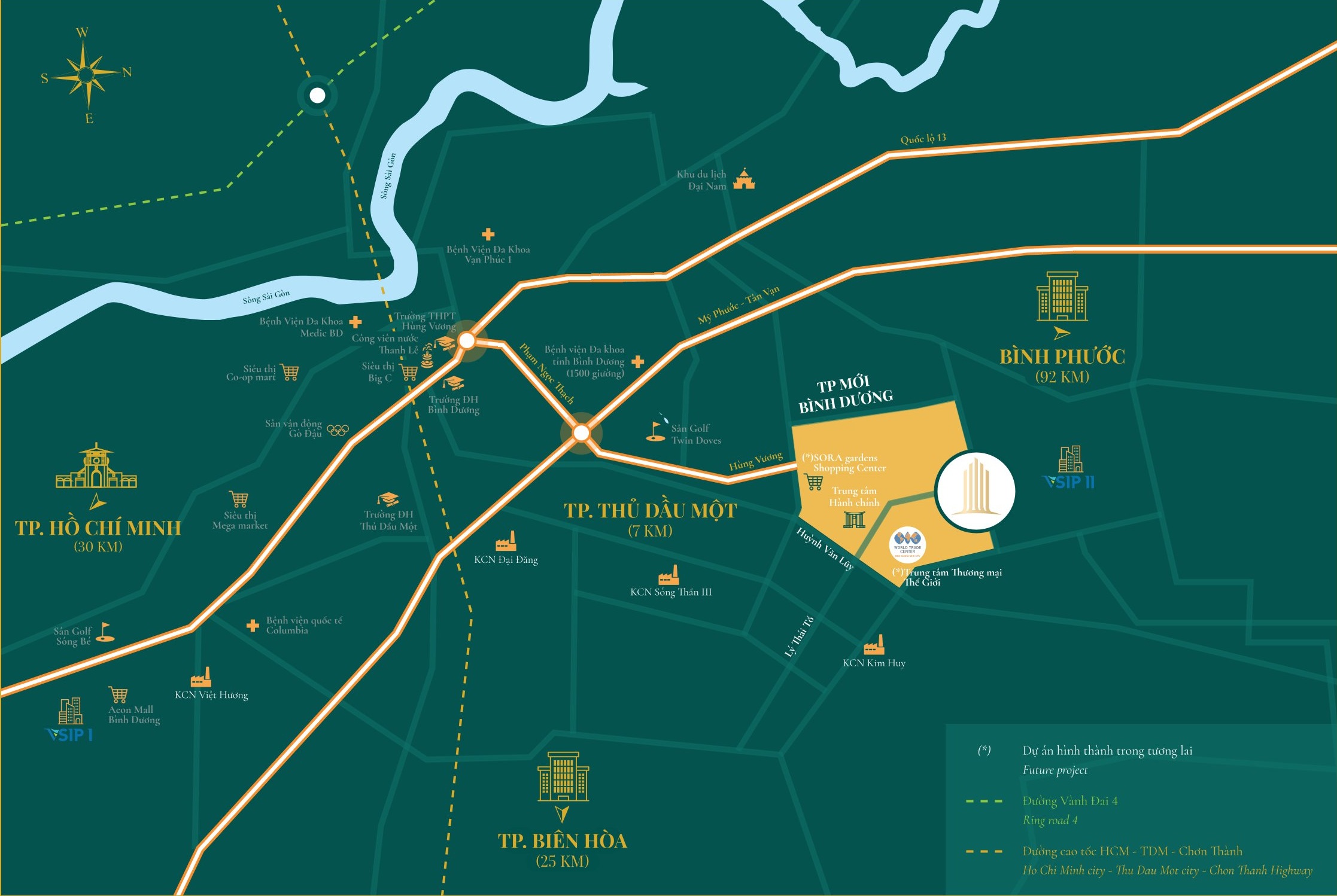 Vị trí dự án the glory