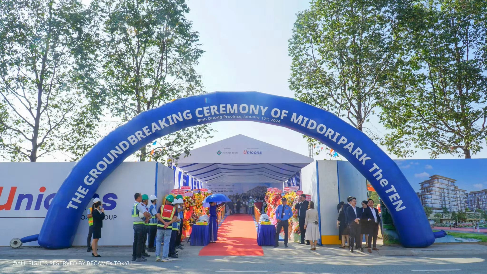 BECAMEX TOKYU mở đầu năm mới với Lễ Động thổ dự án MIDORI PARK The TEN tại Thành phố Mới Bình Dương