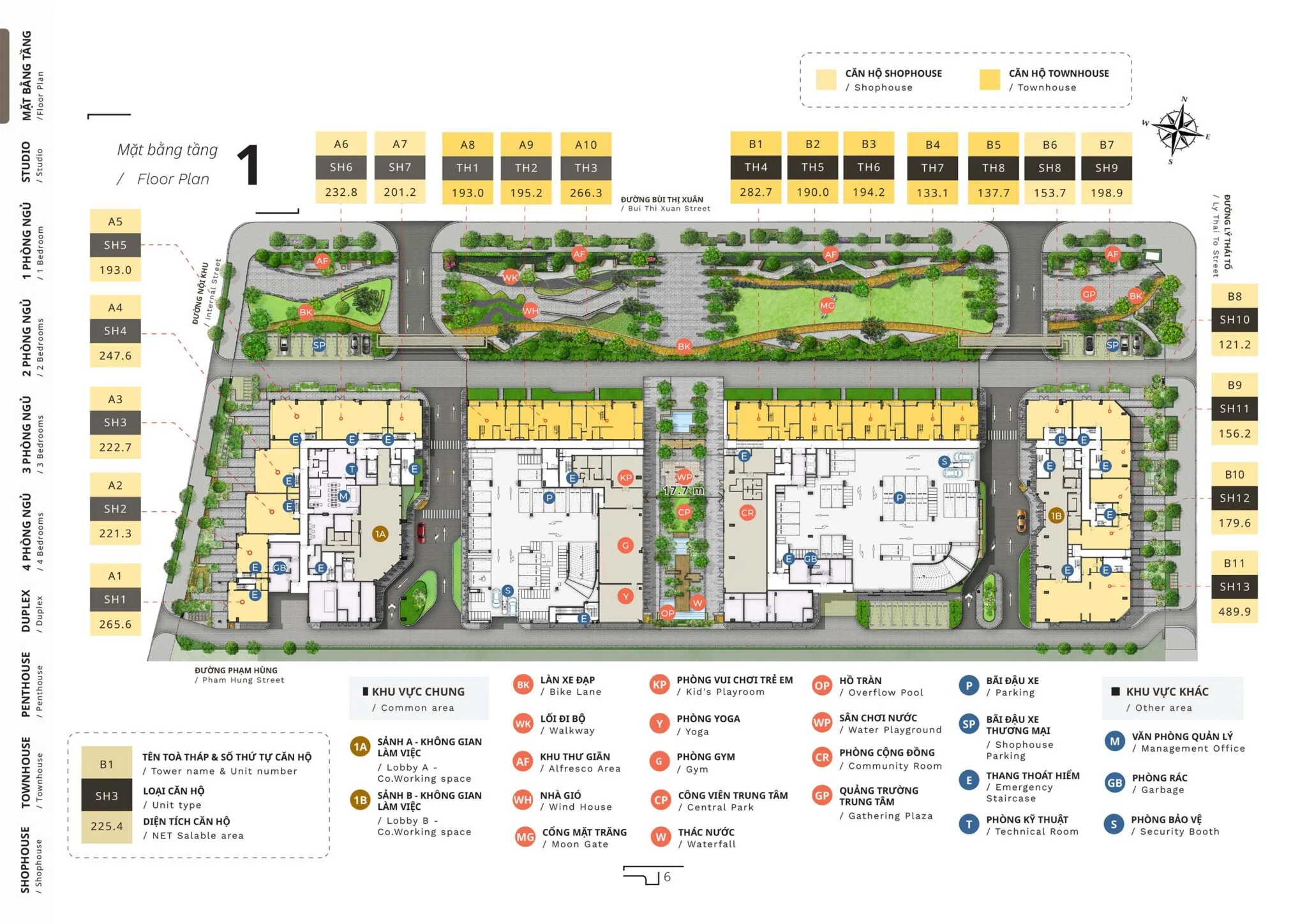 mat bang du an midori park the ten